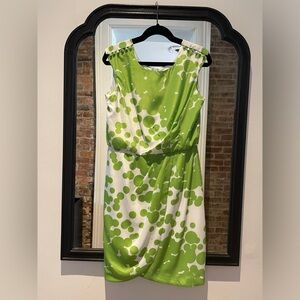 Emma & Michele Green & White Dot Dress (10)